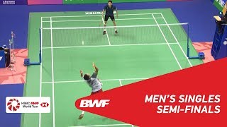 SF  MS  Kenta NISHIMOTO JPN 8 vs LEE Cheuk Yiu HKG  BWF 2018 [upl. by Carothers]