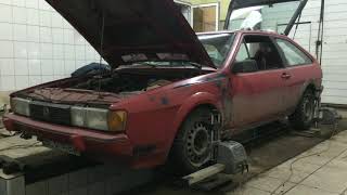 vw scirocco mk2 air suspension test [upl. by Nauq839]