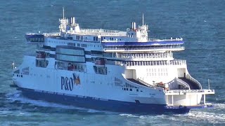 PampO Ferries  PampO Liberté leaving Dover [upl. by Asirehc]