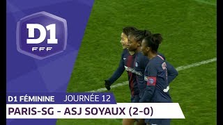 J12  Paris SG  ASJ Soyaux 20  D1 Féminine [upl. by Ermentrude]