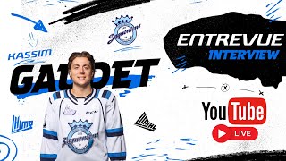 Youtube En Direct LHJMQ  avec Kassim Gaudet Saguenéens de Chicoutimi [upl. by Lseil]