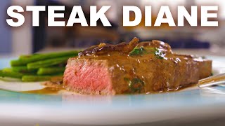 Steak Diane with lemony asparagus [upl. by Rizzi]