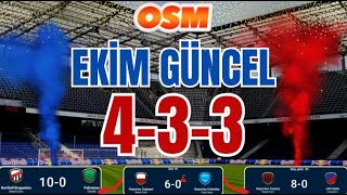 OSM 2024 EKİM GÜNCEL 433 KAZANAN TAKTİK  MUHTEŞEM SONUÇLAR  ONLİNE SOCCER MANAGER [upl. by Addam]