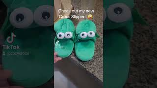 Check out my new Crocs Slippers 💚 💯 🐊 [upl. by Aleemaj389]