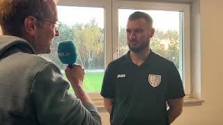 FußballBrandenburgliga VideoInterviews BlauWeiß PetershagenEggersdorf – Germania Schöneiche 14 [upl. by Schlicher58]