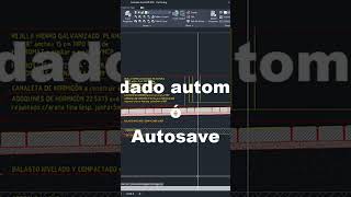 Cómo recuperar el trabajo en AutoCAD al cerrarse  Guardado automático cad autosave [upl. by Annaid]