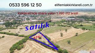 Kırklarelinde imara yakın 1350 m2 arazi [upl. by Ocsirf490]