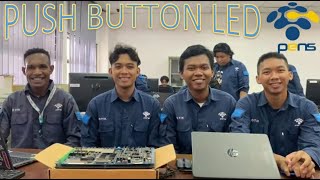 PUSH BUTTON LED with ATMega162  Kelompok 3  Teknik Komputer A 2023 PENS [upl. by Nidnal]