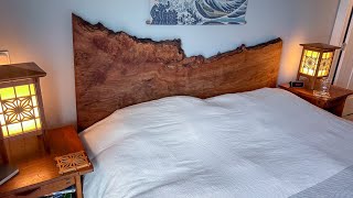 Live Edge Sycamore Bed Build Samurai Style [upl. by Jahdai546]