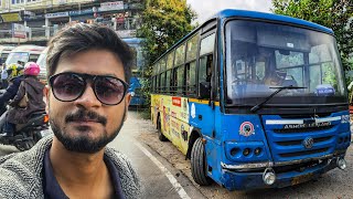 পাহাড়ে করলাম Bus Journey  Darjeeling to Siliguri Bus Journey  সস্তায় Comfort Journey [upl. by Annoyik]