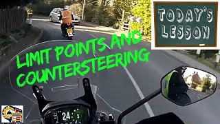 Limit points How to judge bends or curves Motorcycle instructor riding tips [upl. by Kruter]