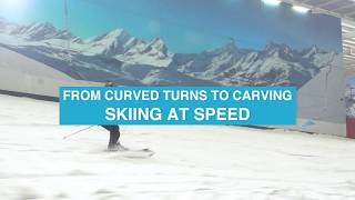 Skiing at Speed  How to Carve [upl. by Nahtanod]