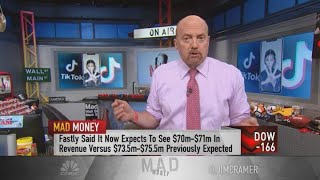 Jim Cramer Buy Fastly if the stock continues to fall after lowering revenue guidance [upl. by Brouwer974]