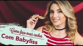 CACHOS EFEITO PROPAGANDA DE SHAMPOO COM BABYLISS  Rápido e Prático  Tutorial [upl. by Cadell]