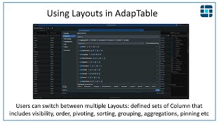 Using Layouts in AdapTable [upl. by Ronym449]