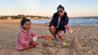 A day out at the beach with family  Williamstown Beach [upl. by Huxham]