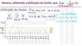 Limite de uma sucessão pela definição Análise Matemática Matemática A 11º ano [upl. by Kaya]