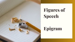 Figures of Speech Epigram [upl. by Hazlett372]