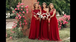 Burgundy Bridesmaid Dresses Goals [upl. by Amliv]