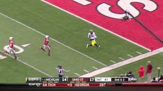 DiehardsportDenard Robinson TD against OSU [upl. by Attenehs]