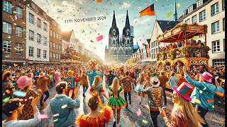 Kölner Karneval 11112024 – Das Spektakel zum Auftakt der neuen Karnevalssaison 🎉🎭 [upl. by Suravat]