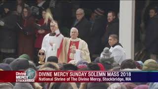 Mass And Celebration Of Divine Mercy From Stockbridge Ma  20180408  Mass And Celebration Of Div [upl. by Annaoy]