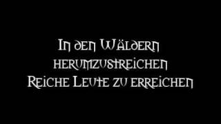 Die Streuner  Straßenräuberlied Lyrics [upl. by Eneles]