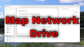 How To Map A Network Or Shared Drive In Windows 11 Guide [upl. by Anaihsat]