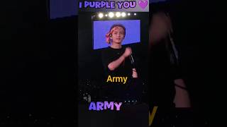 I purple you💜Borahae💜v taehyungkimtaehyung bts btsarmy [upl. by Verlie271]