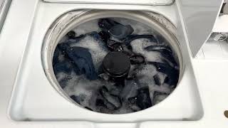 Maytag Commercial Washer Tackling A Large Load of Jeans [upl. by Rehpotsirhc]