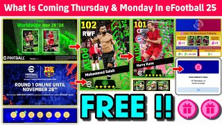 What Is Coming On Thursday amp Next Monday In eFootball 2025 Mobile  Upcoming Potw amp Frew Coins 🤩🔔 [upl. by Eiramaliehs]