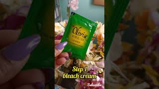 bleach cream Olivia bleach cream for skin whitening bleach cream kaise lagaen shorts [upl. by Tyson]