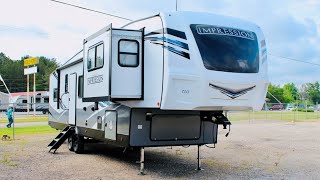 Affordable amp Small 5th Wheel Front Living RV 2021 Forest River Impression 320FL [upl. by Nirihs864]