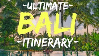 Bali Itinerary BEST of BALI in 10 days [upl. by Fine526]