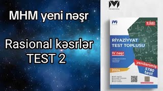 MHM riyaziyyat test toplusu yeni nəşr Rasional kəsrlər Test 2 [upl. by Yebba]