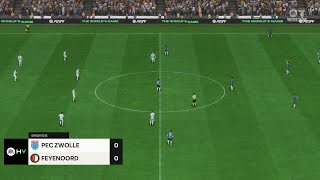 PEC Zwolle vs Feyenoord 18082024 Eredivisie EA FC 24 [upl. by Timmy]