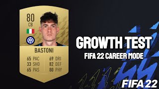 Alessandro Bastoni Growth Test FIFA 22 Career Mode [upl. by Trilley127]