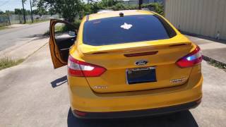 Ford Focus Feniex Police Light Install By EFS Houston Emergency Fleet Service [upl. by Anilasor398]