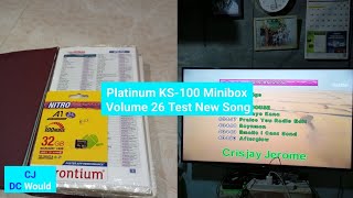 Platinum KS100 Minibox Volume 26 Test New Song [upl. by Annahc]