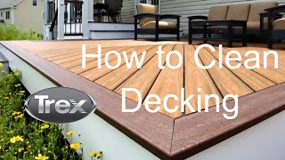 How to Clean Trex Composite Decking  Trex  YouTube [upl. by Land4]