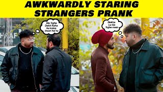 Awkwardly Staring at Strangers Prank  Sharik Shah [upl. by Ahsila781]