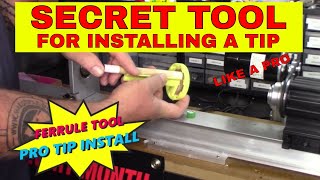 Pool Cue Tip Installation Tools Secret Tool to install a tip like a pro [upl. by Nnylahs]