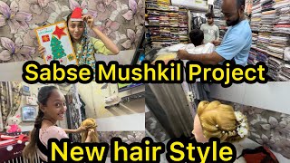 SCHOOL NE KIYA PARESHAN😥  NEW HAIR STYLE 🤩 AASIFA KI MEHNAT  DAILY VLOG shafiqueaasifa [upl. by Ahsap]