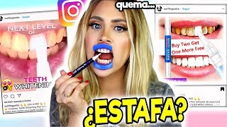 INSTAGRAM Vs REALIDAD PROBAMOS EL BLANQUEADOR DENTAL MÁGICO DE LOS ANUNCIOS ¿ESTAFA [upl. by Anuhsal]