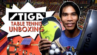 Unboxing STIGA Pro Carbon  5Star Racket amp STIGA Set Sonic Racket stigatabletennis1944 [upl. by Aikahs]