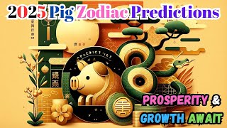 2025 Pig Zodiac Predictions Prosperity amp Growth in the Year of the Snake [upl. by Nospmoht224]