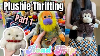 Plushie Thrifting ROAD TRIP • Part 1 [upl. by Rogergcam]