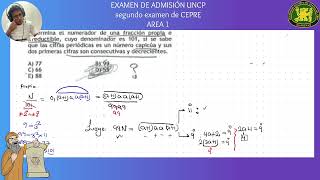 2DO EXAMEN CEPRE NORMAL 20241 AREA 1 [upl. by Orsino]