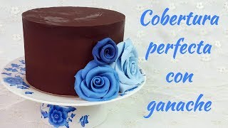 Como rellenar y cubrir una tarta con ganache con un acabado perfecto  Mi tarta preferida [upl. by Margarida872]