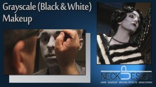 Black and White Grayscale Makeup Tutorial [upl. by Dranal535]